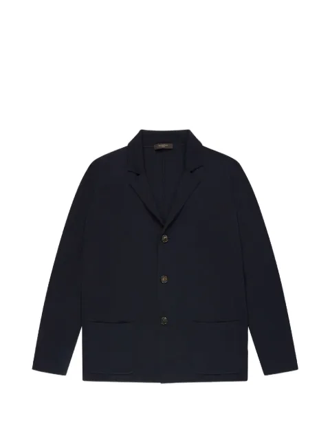 Zanone cotton crepe blazer