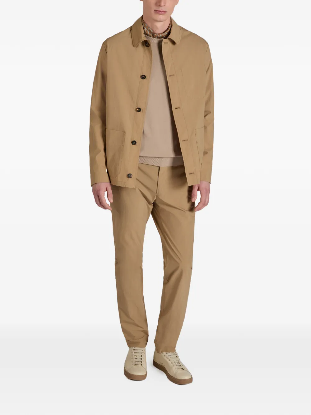 Zanone crew-neck sweater - Beige