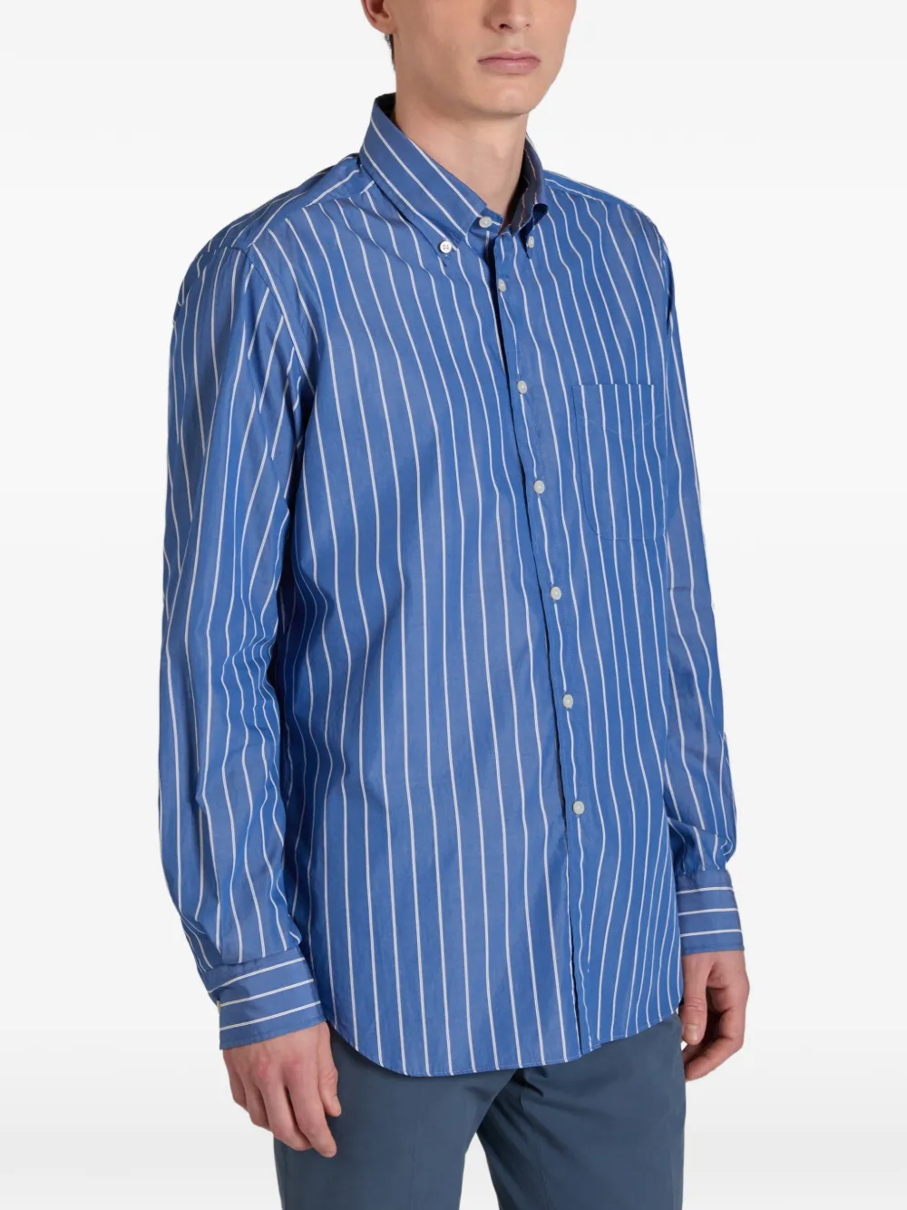 Striped Poplin Shirt
