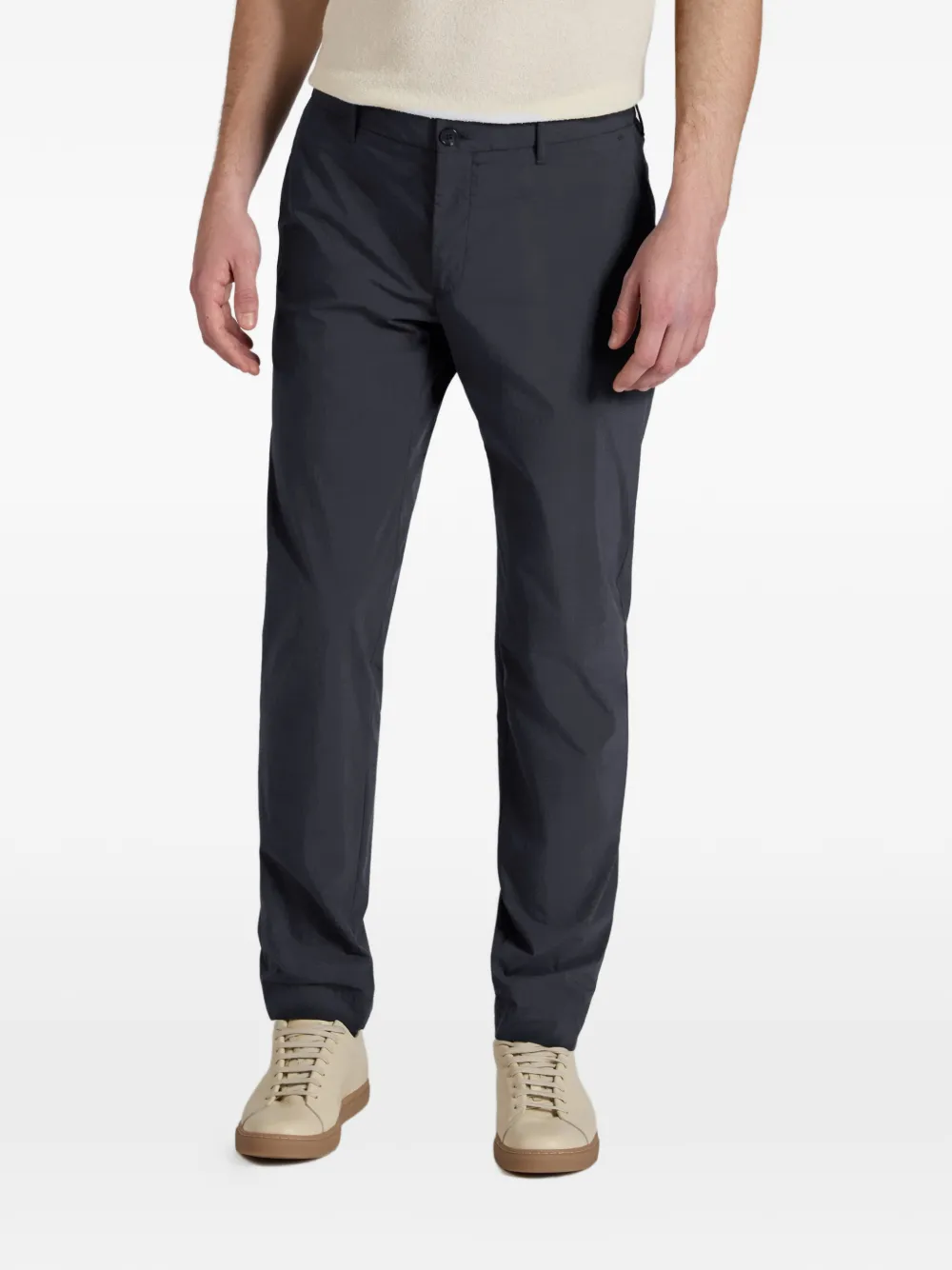 Incotex Teknotela chino met knopen Blauw