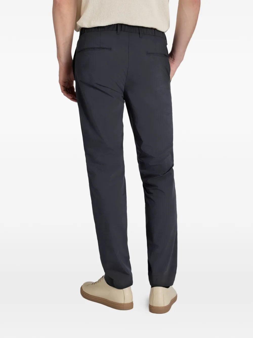 Incotex Teknotela chino met knopen Blauw