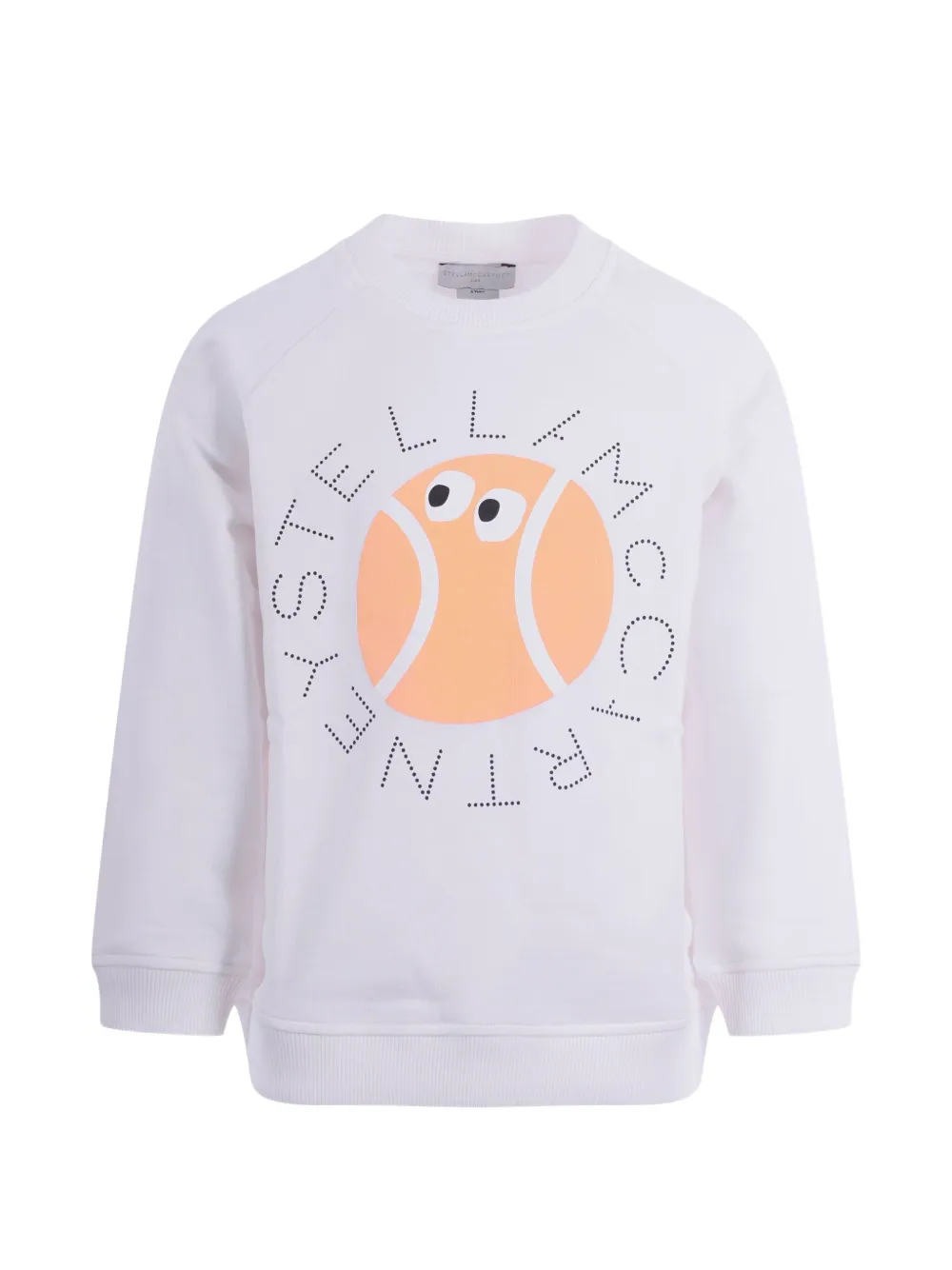 Stella McCartney Kids tennis-graphic long-sleeved sweater - Bianco