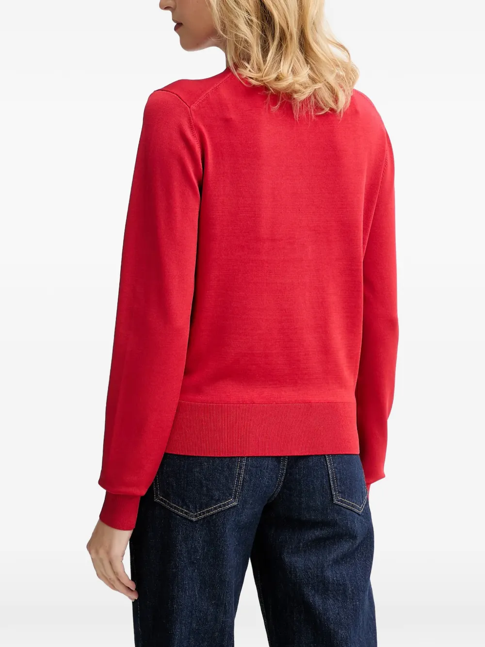  Filippa K Round-neck Cardigan - Red 
