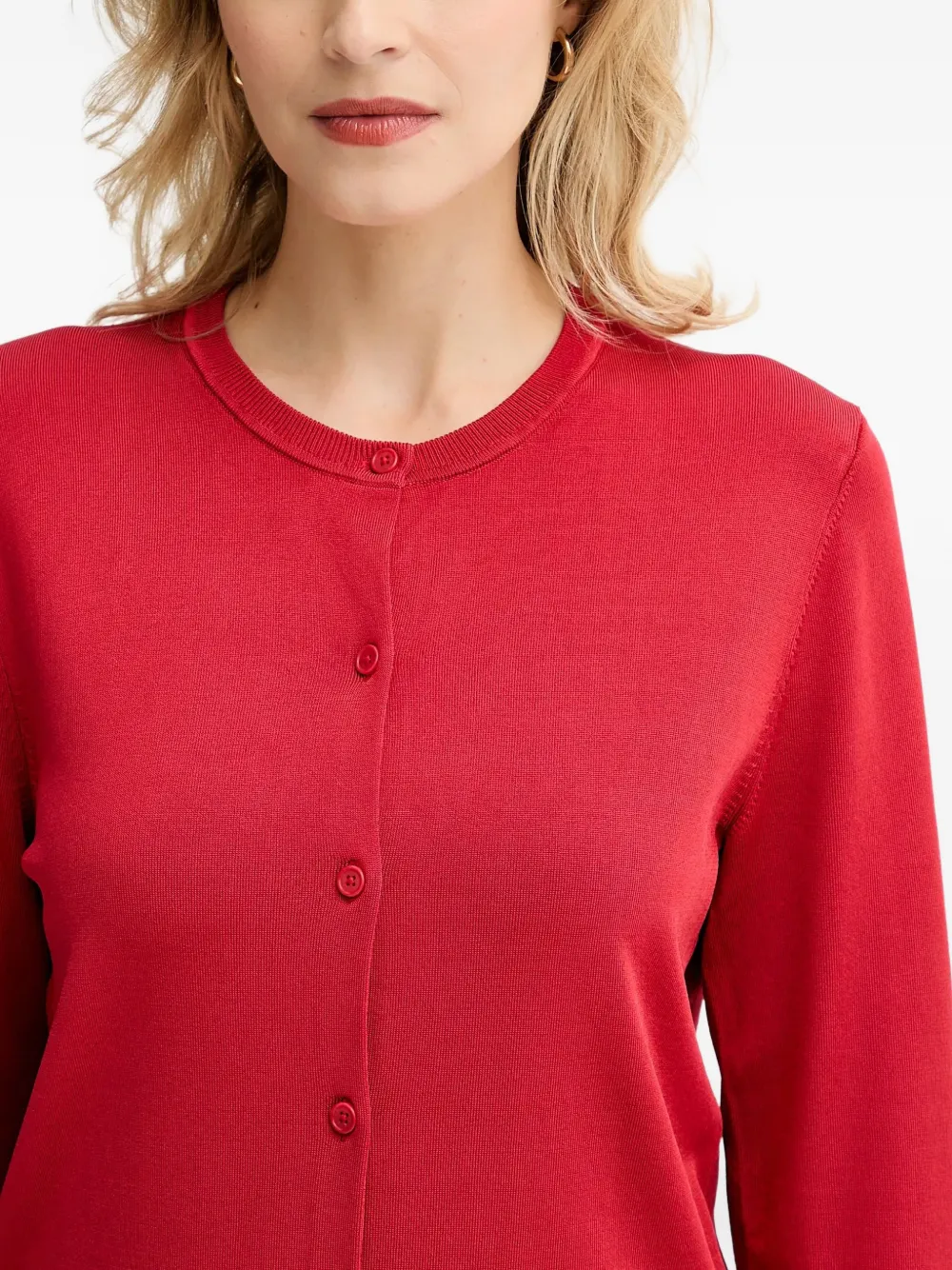 Filippa K Vest met ronde hals Rood