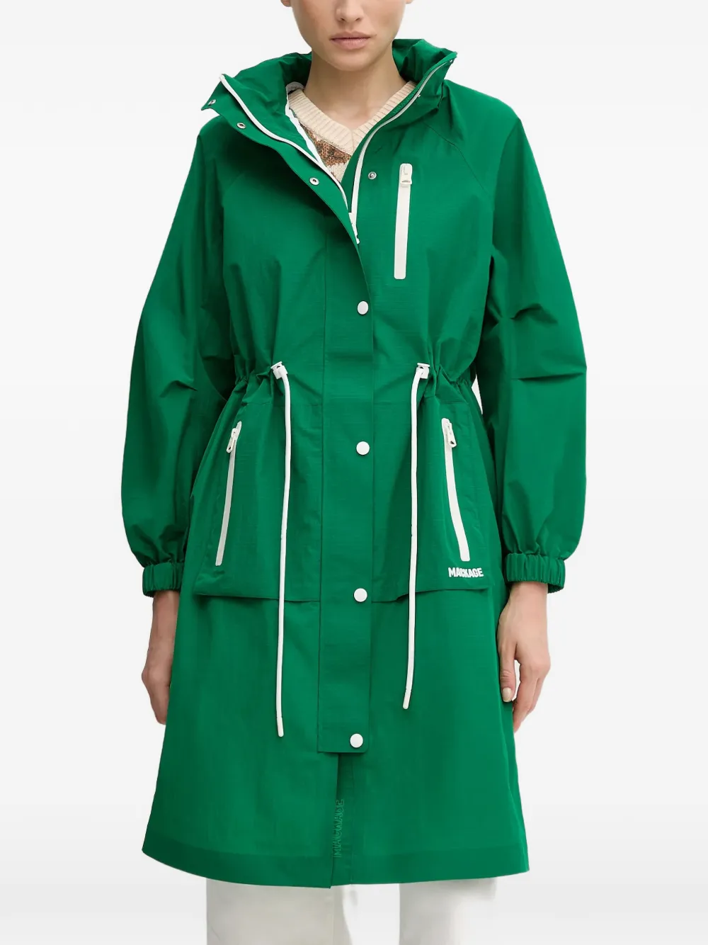 Mackage Makayla hooded drawstring coat - Verde