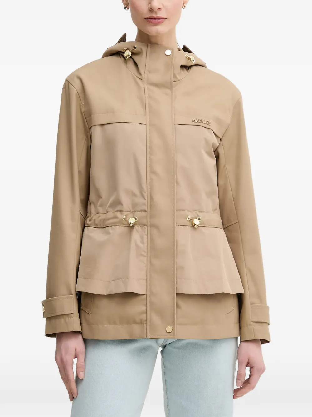 Mackage Kaori-LVS hooded pocket jacket - Toni neutri