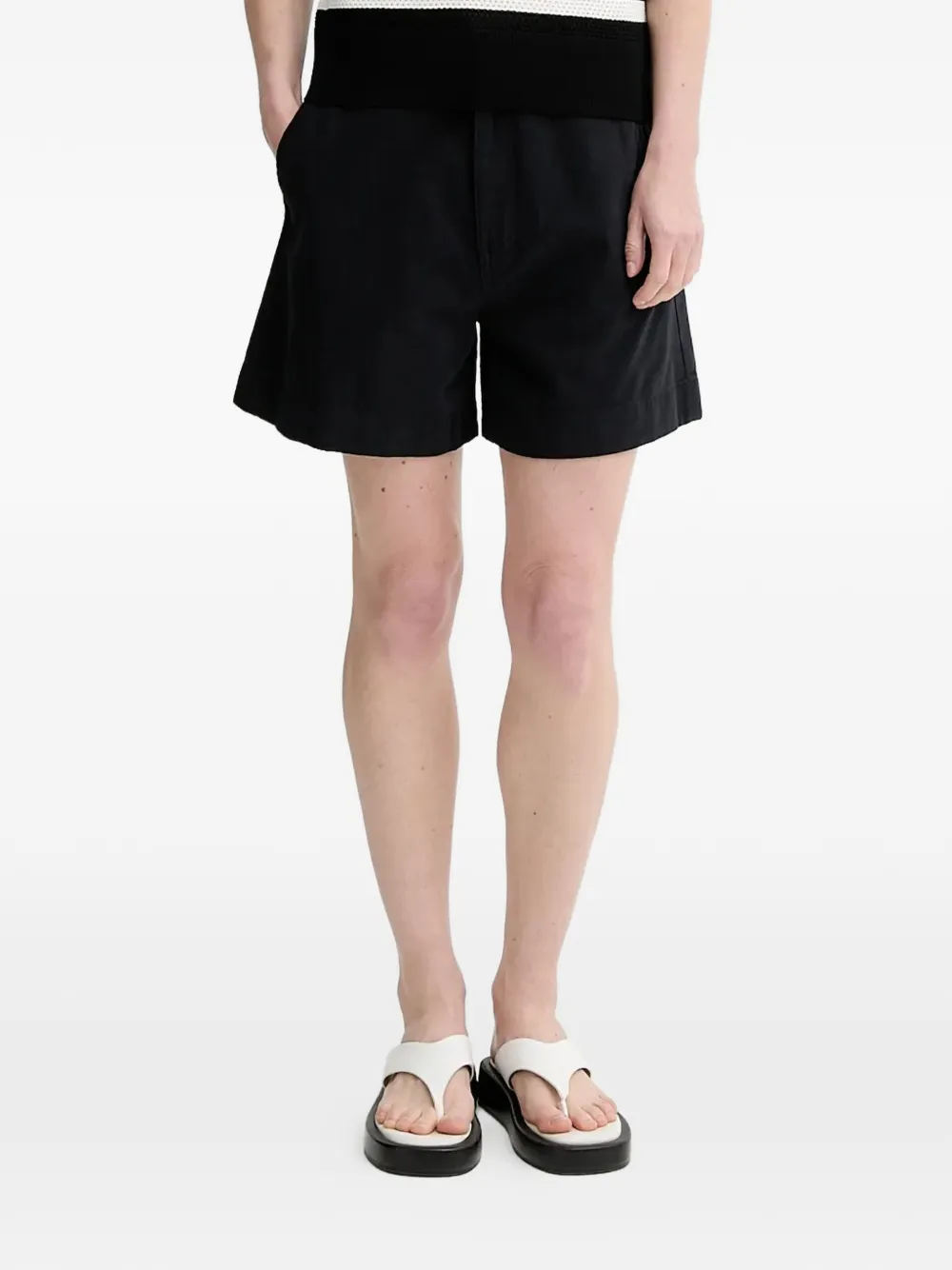 Filippa K belt loops-detail shorts - Nero