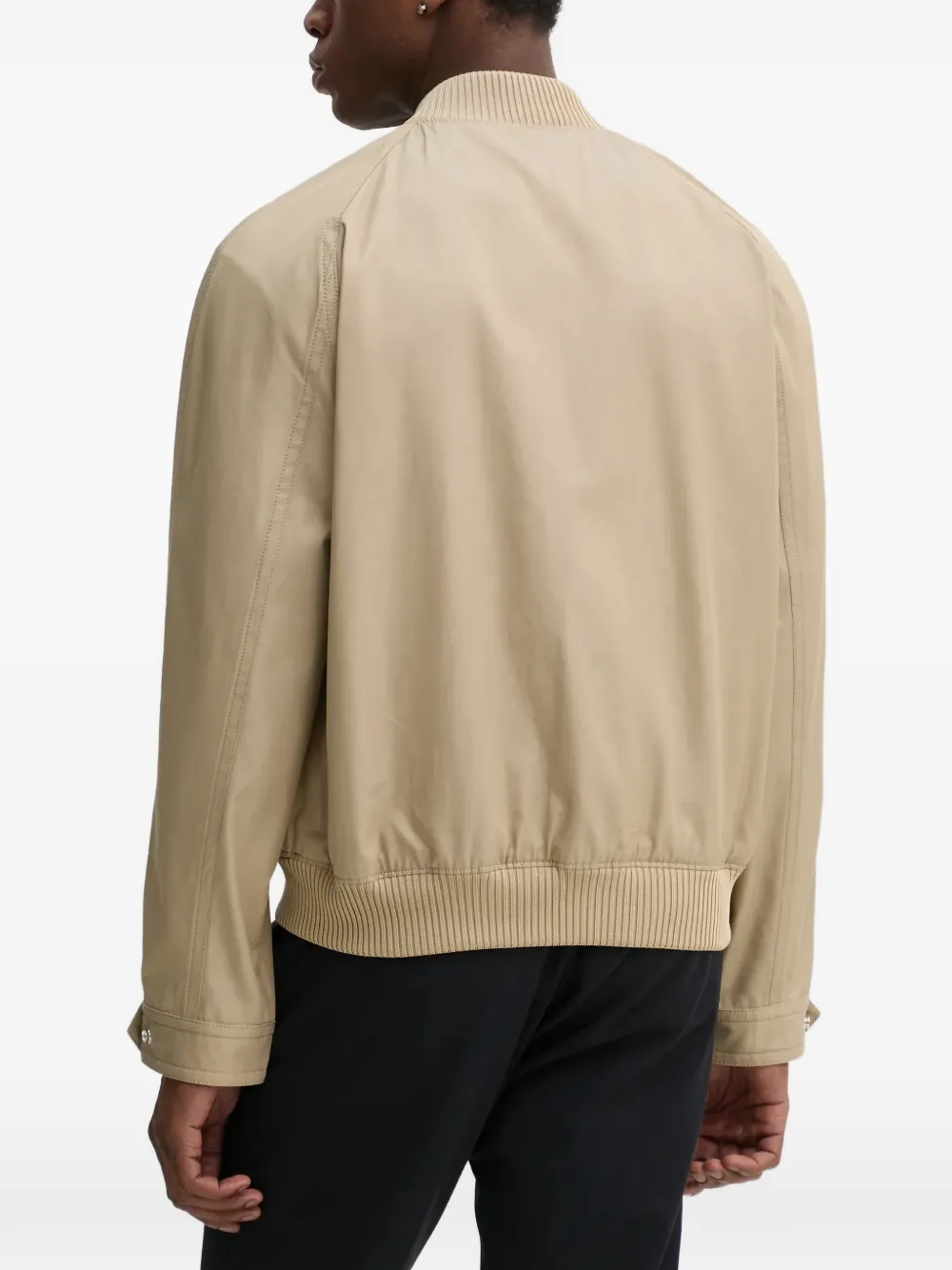 Filippa K Bomberjack met geribbelde afwerking Beige