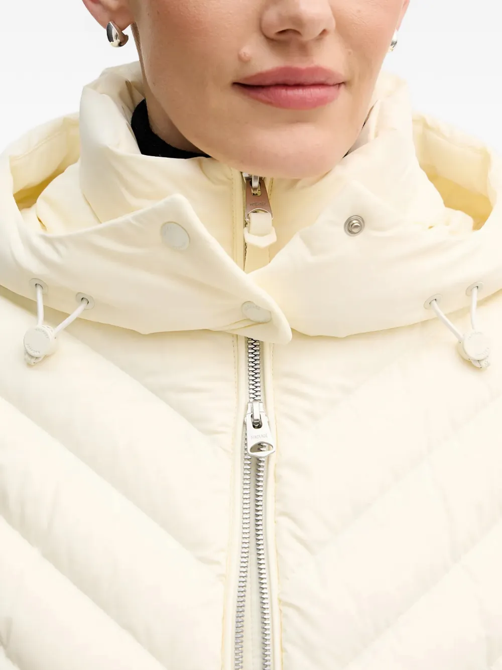 Mackage Idalee jack met capuchon en rits Beige