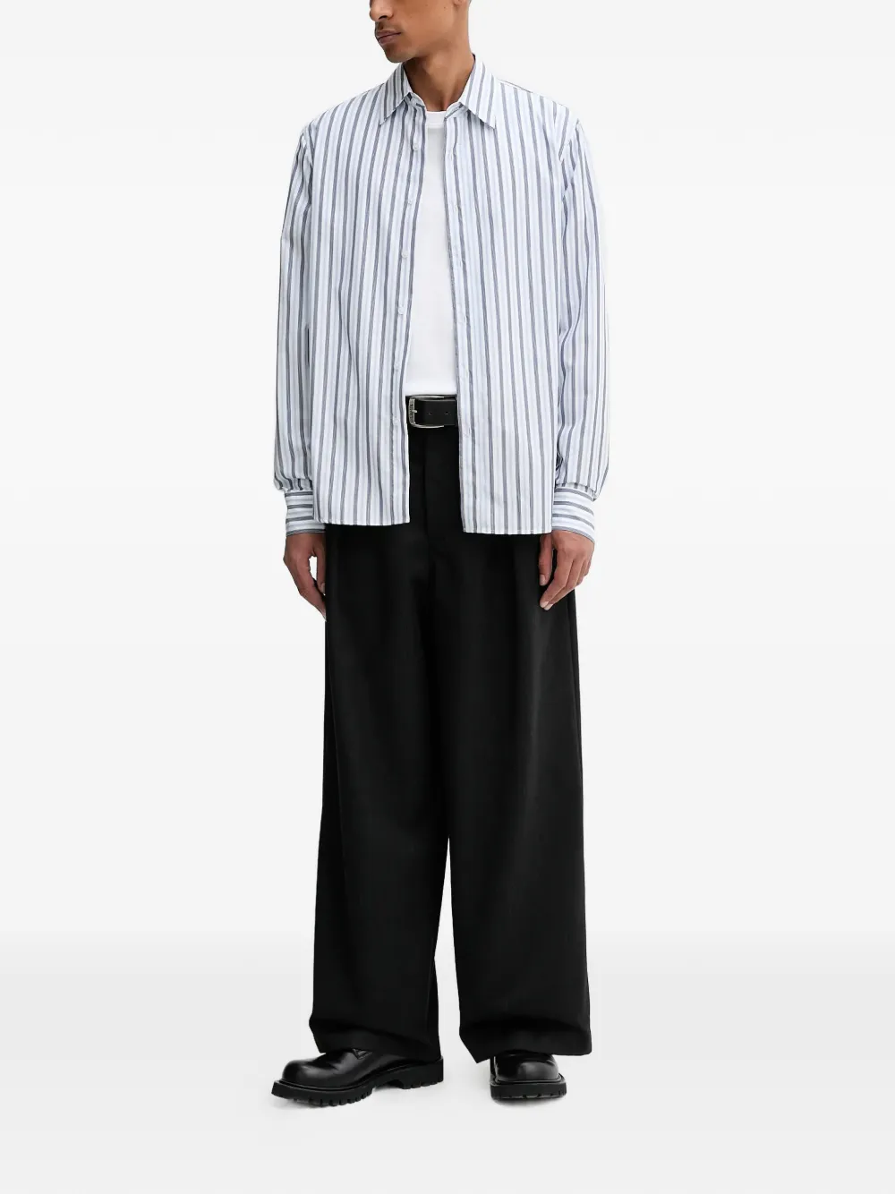 Filippa K striped-pattern shirt - Wit