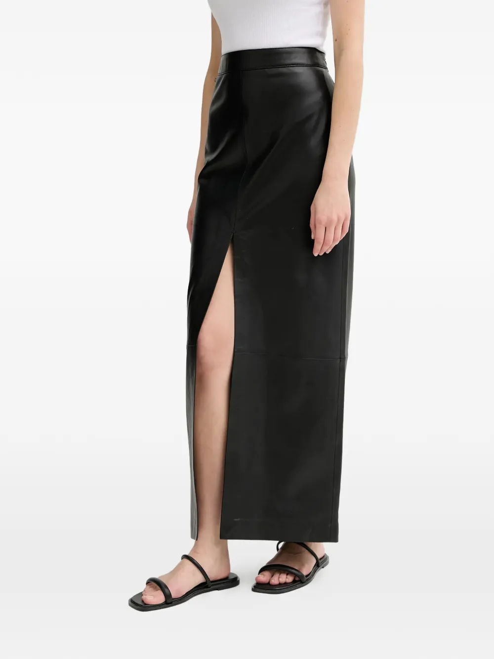  Filippa K Slit-detail Maxi Skirt - Black 
