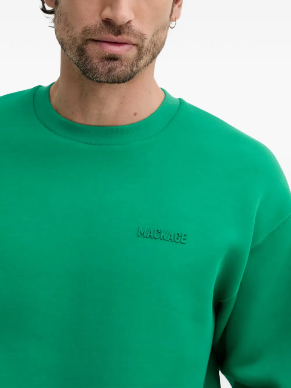 Mackage Julian sweater met logo Groen