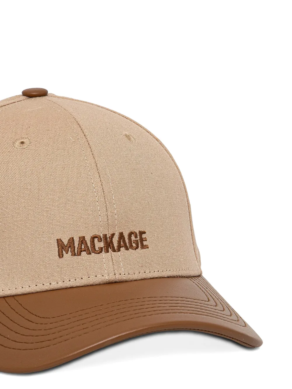 Mackage Anderson-nv Panelled Baseball Cap - Neutrals 
