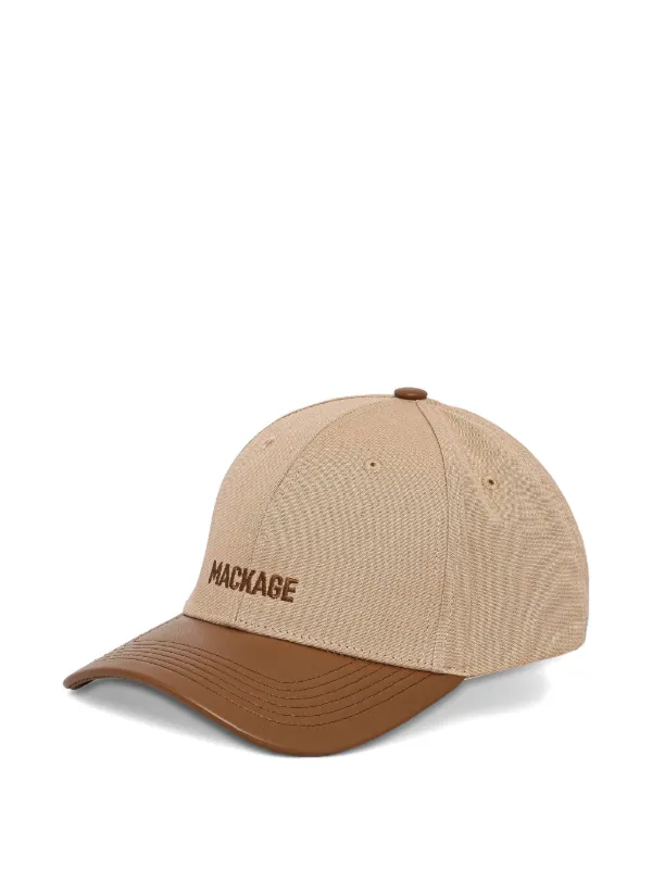 Mackage Anderson-nv Panelled Baseball Cap in Neutrals