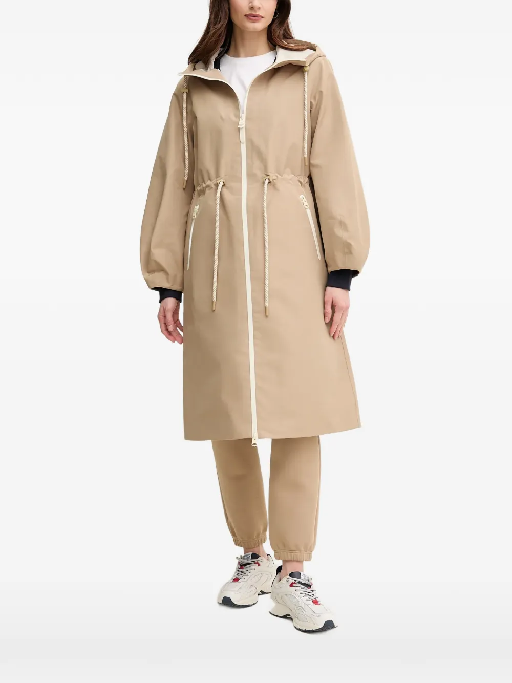 Mackage Mekelle-Z hooded drawstring parka coat - Toni neutri
