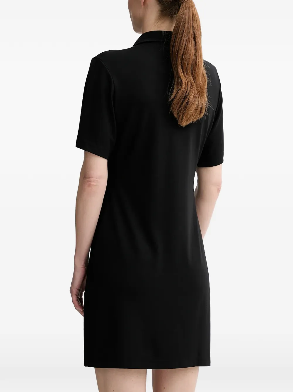  Filippa K Polo-collar Mini Dress - Black 