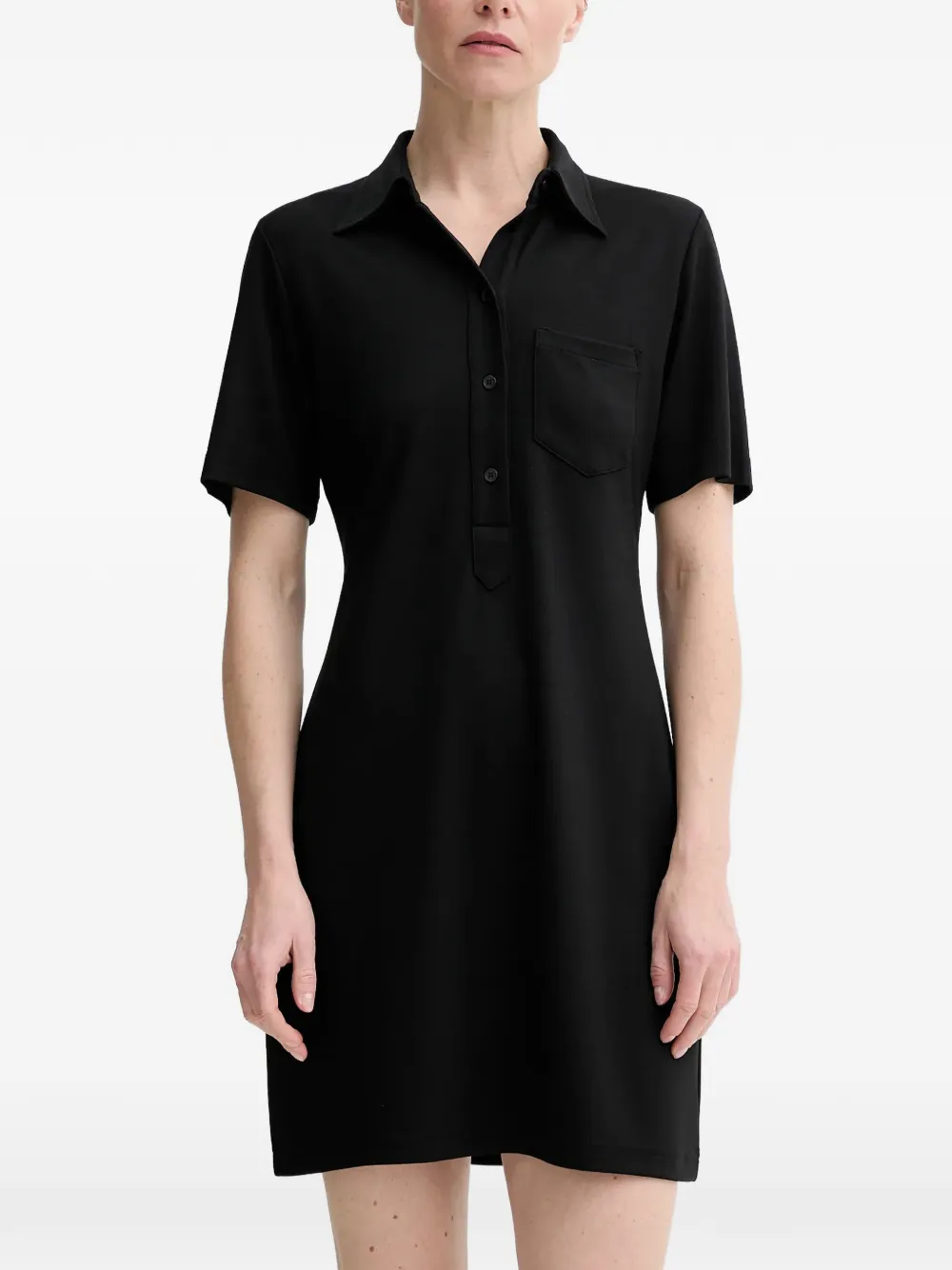 Filippa K polo-collar mini dress - Nero