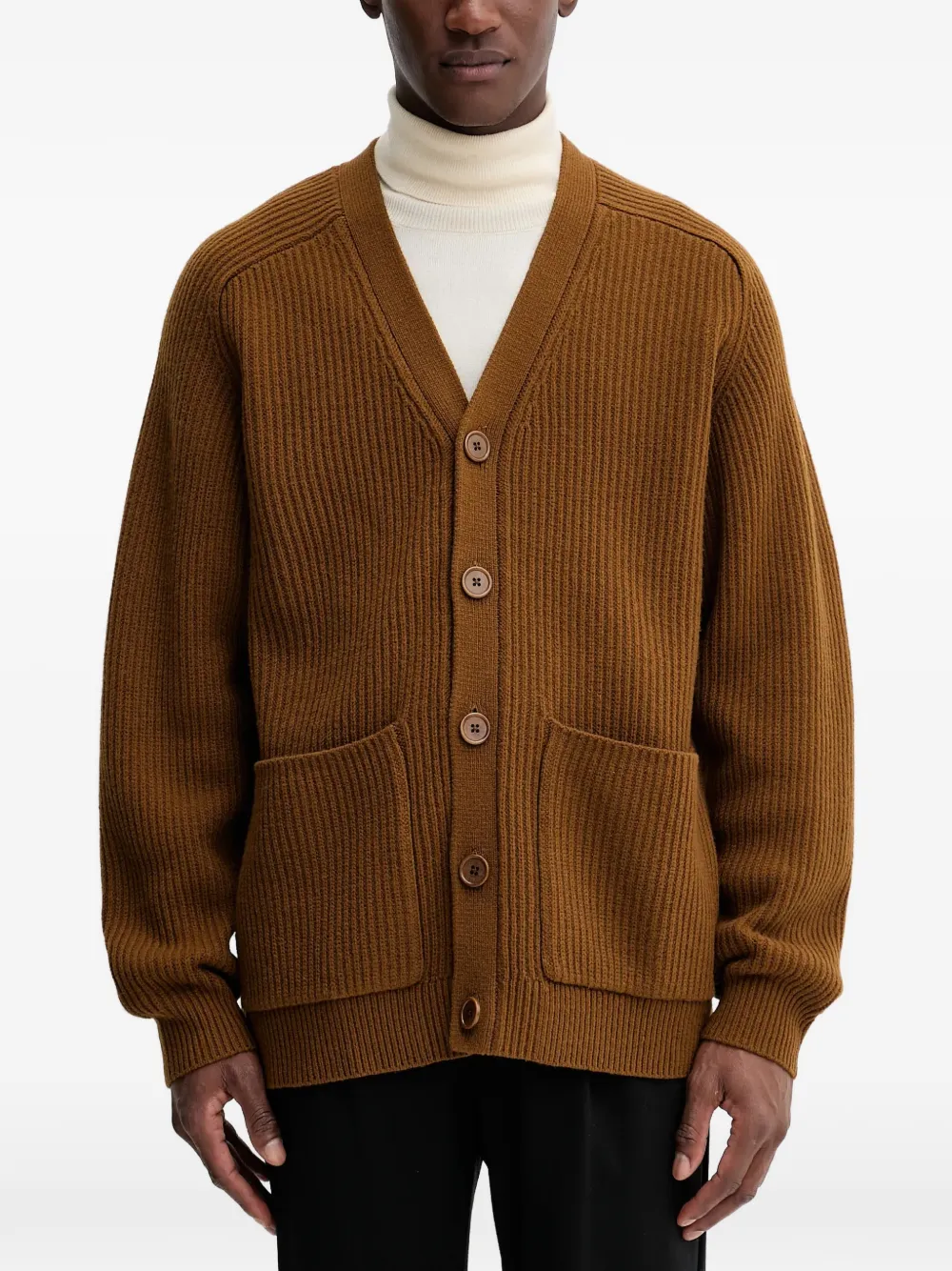 Filippa K button V-neck cardigan - Marrone
