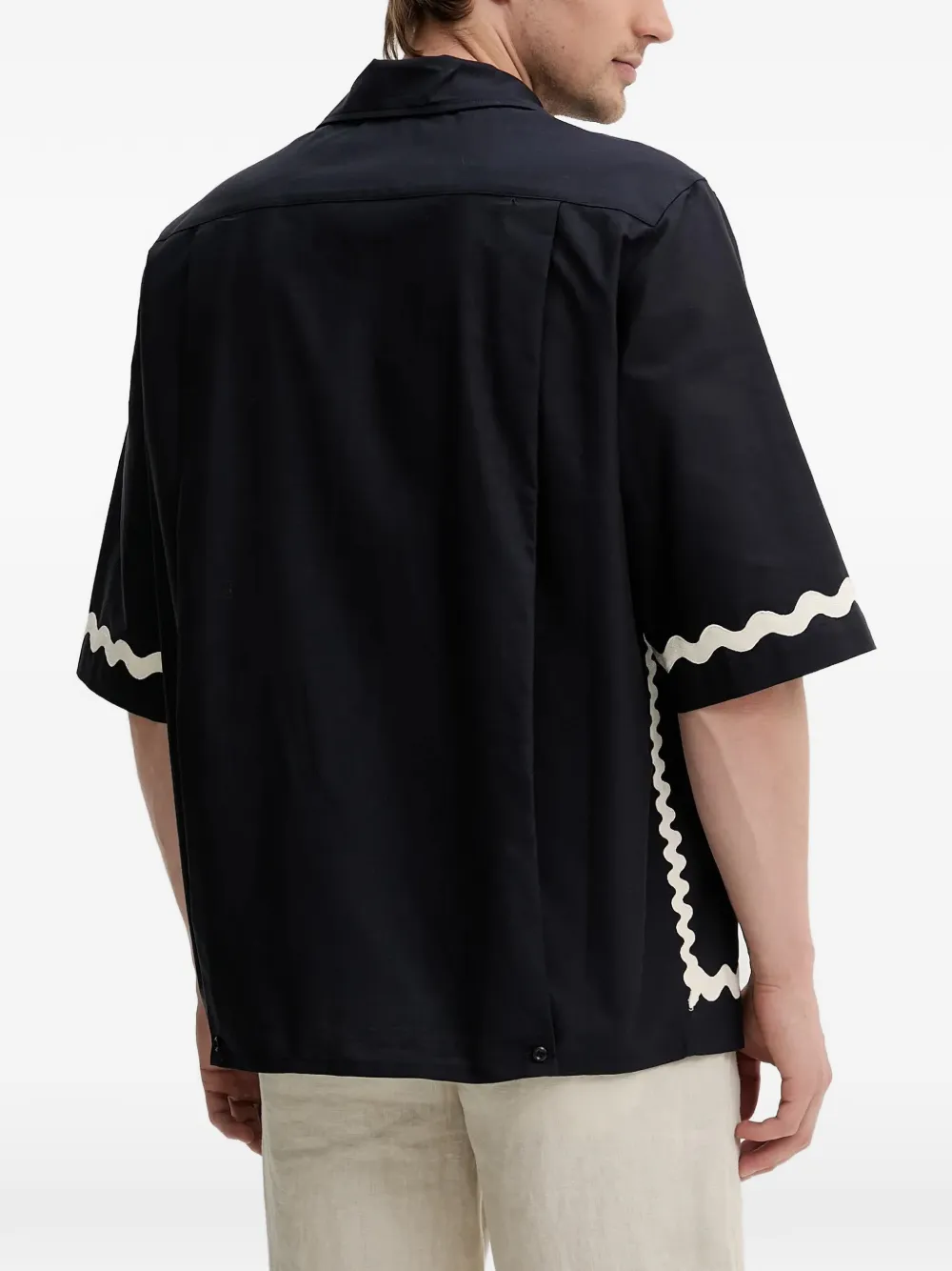  Fiorucci Embroidered Shirt - Blue 