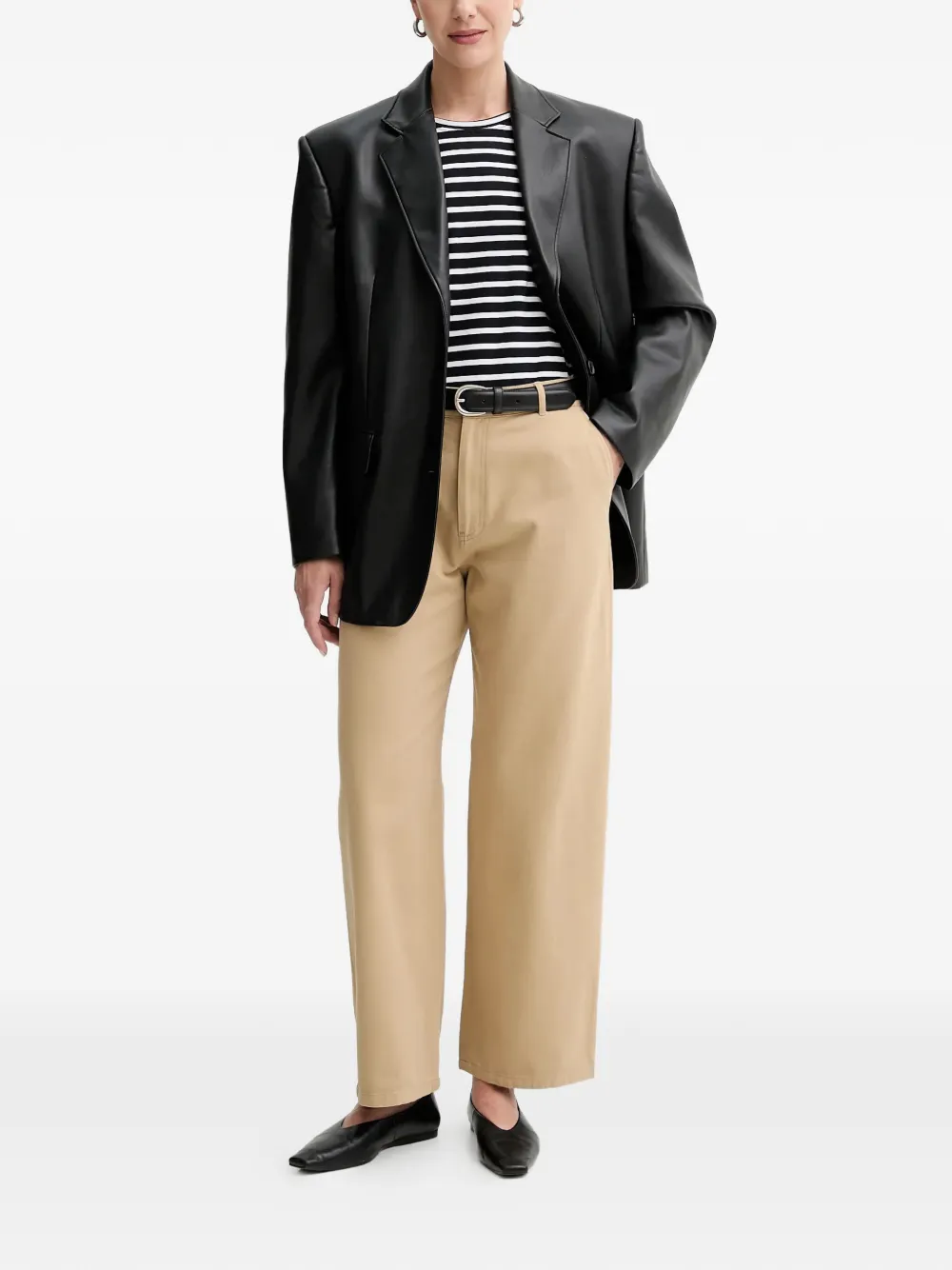 Filippa K Low-waist broek met zak Beige