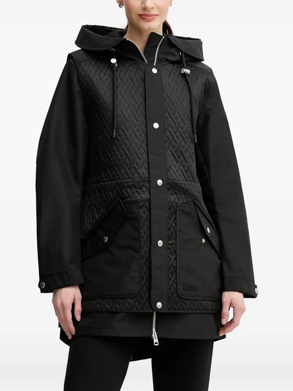Mackage Melda quilted hooded jacket - Nero