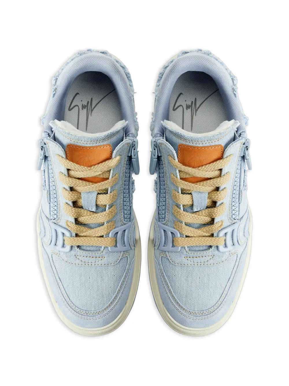 Giuseppe Zanotti Low-top sneakers met franje Blauw