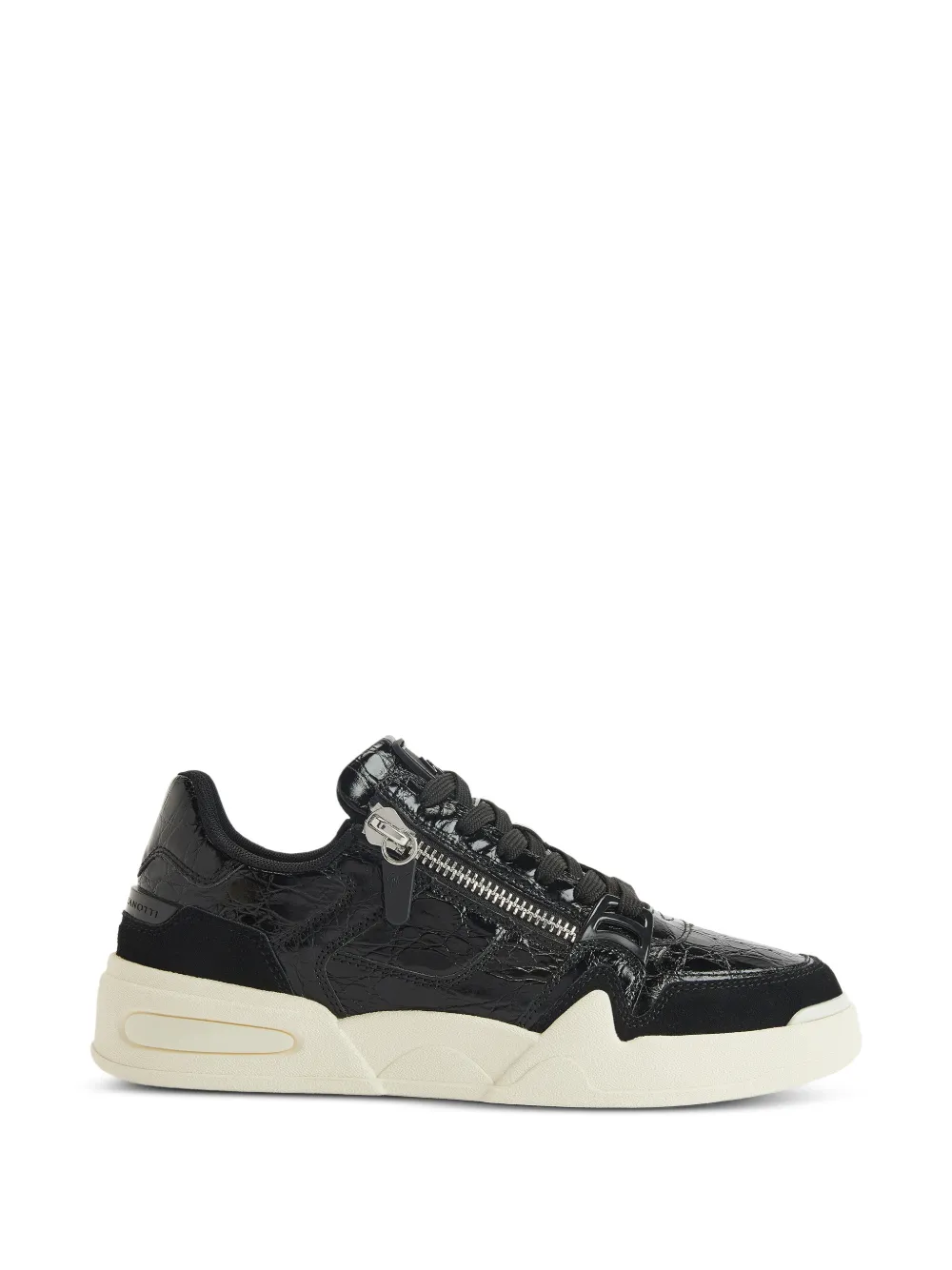 Giuseppe Zanotti Sneakers con stampa coccodrillo - Nero