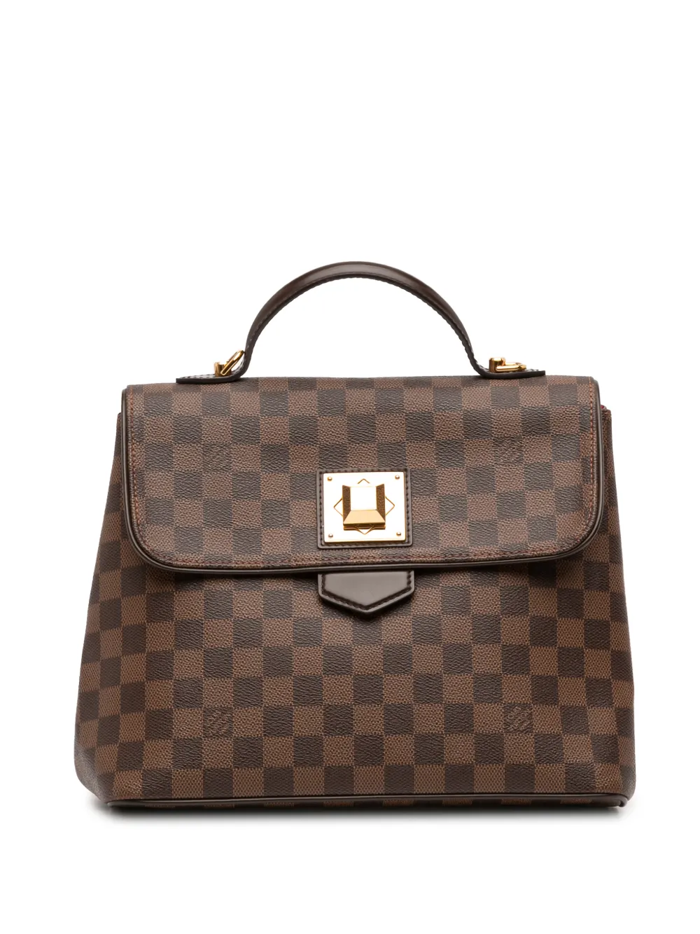 Louis Vuitton Pre-Owned 2012 Damier Ebene Bergamo MM satchel - Marrone