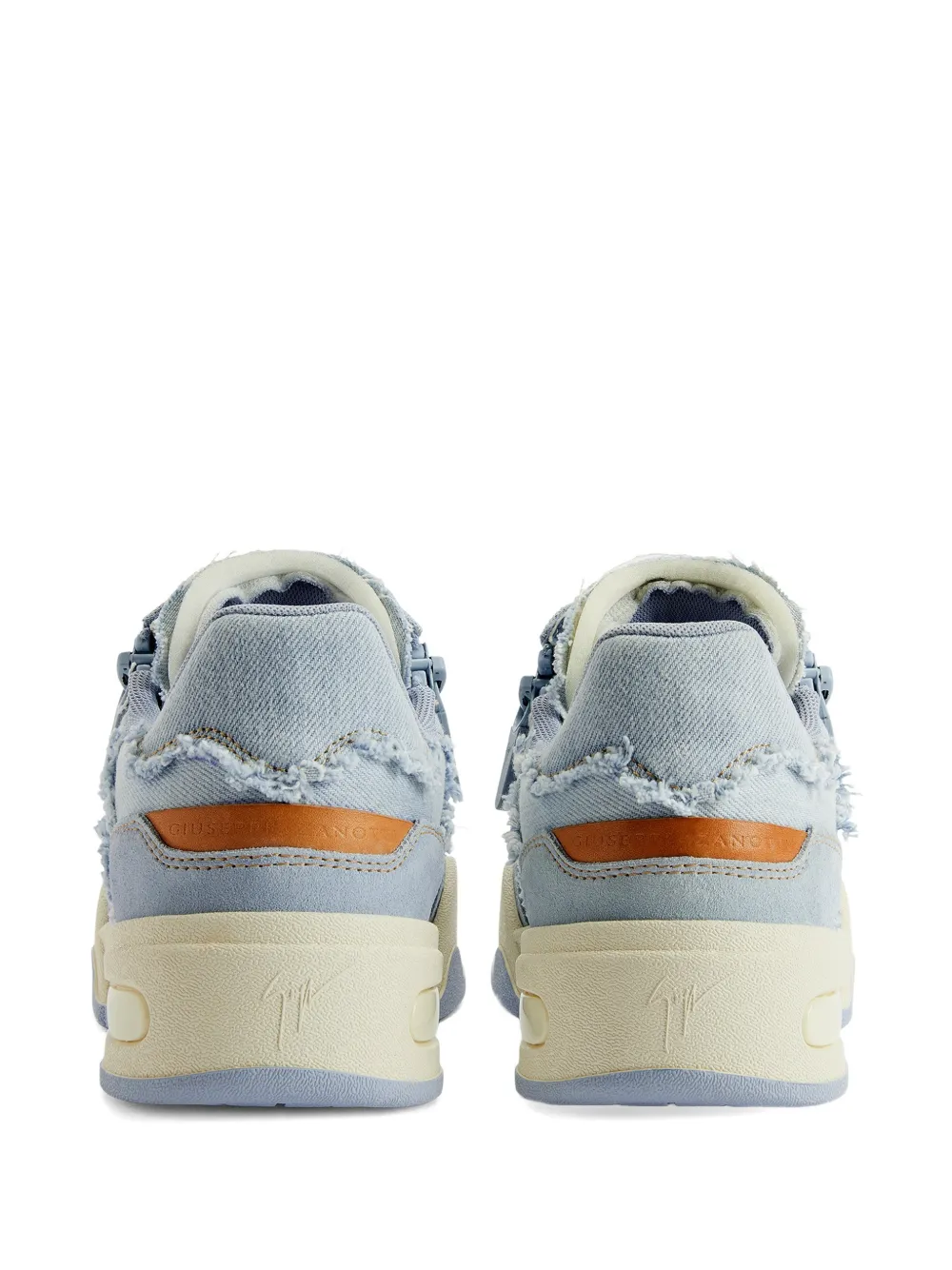 Giuseppe Zanotti Sneakers met franje en rits Blauw