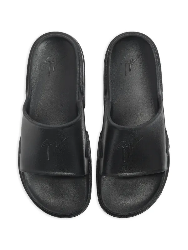 Giuseppe Zanotti Signature Logo Slide | Black | FARFETCH ZA
