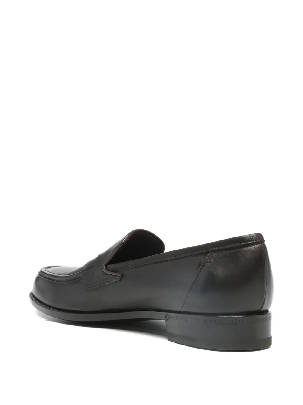 Lardini Leather Flat Loafers - Brown 