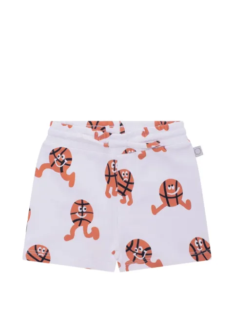 Stella McCartney Kids shorts con estampado de basquetbol  