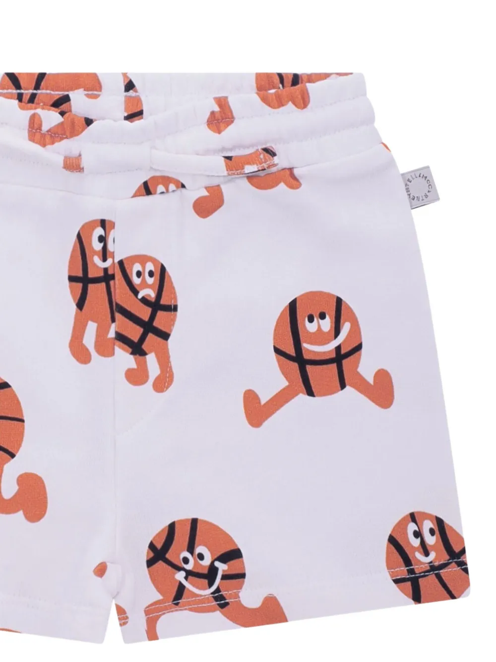 Stella McCartney Kids Shorts met basketbalprint Wit
