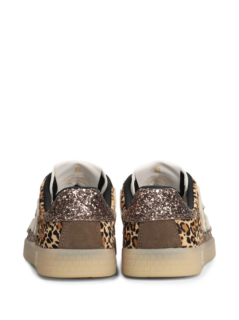  Amiri Animal-print Lace-up Sneakers - Brown 