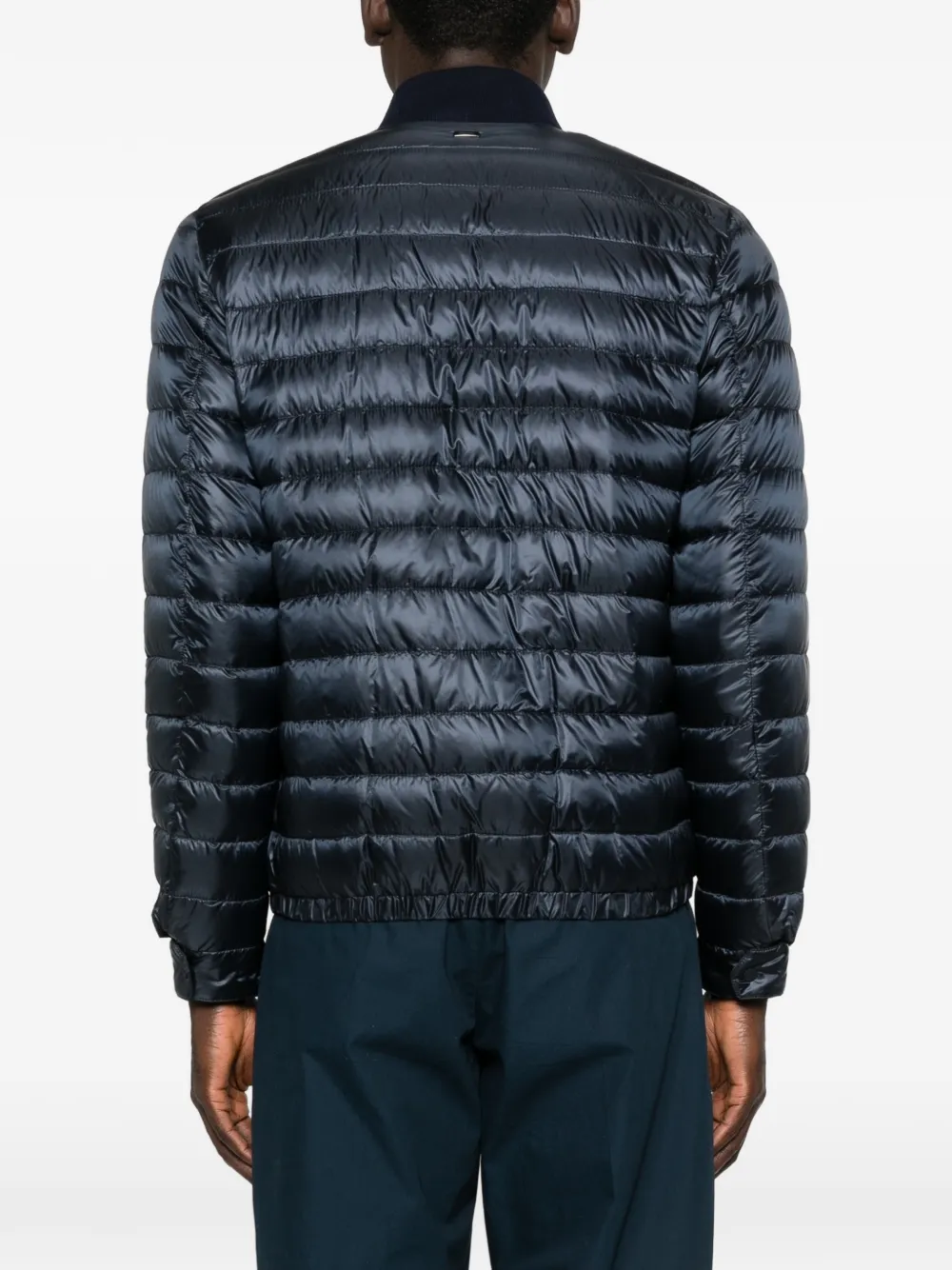 Herno Gevoerd jack met capuchon Blauw