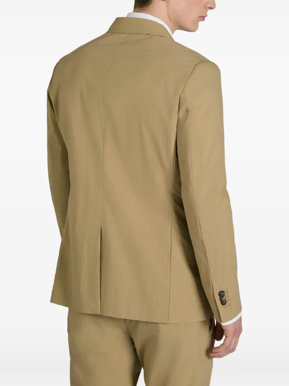 Incotex Blazer met keelsluiting Beige
