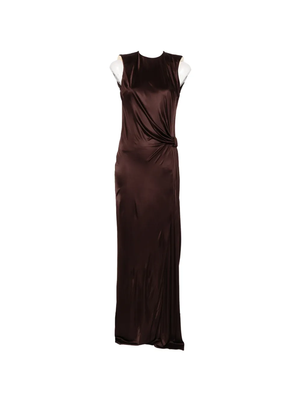 Elisabetta Franchi open-back maxi dress - Marrone