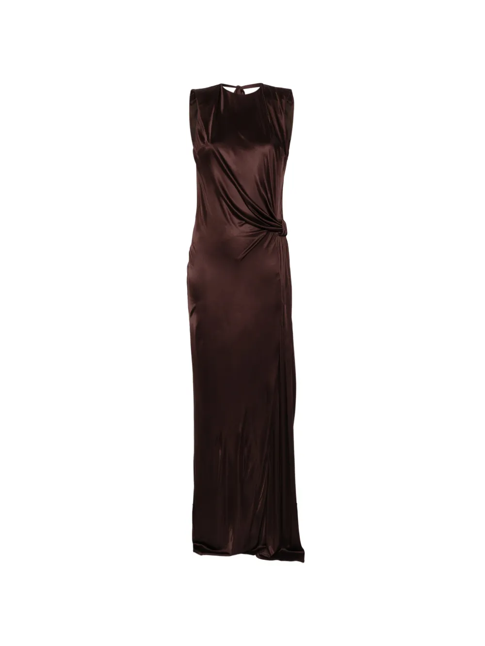 Elisabetta Franchi open-back maxi dress - Marrone