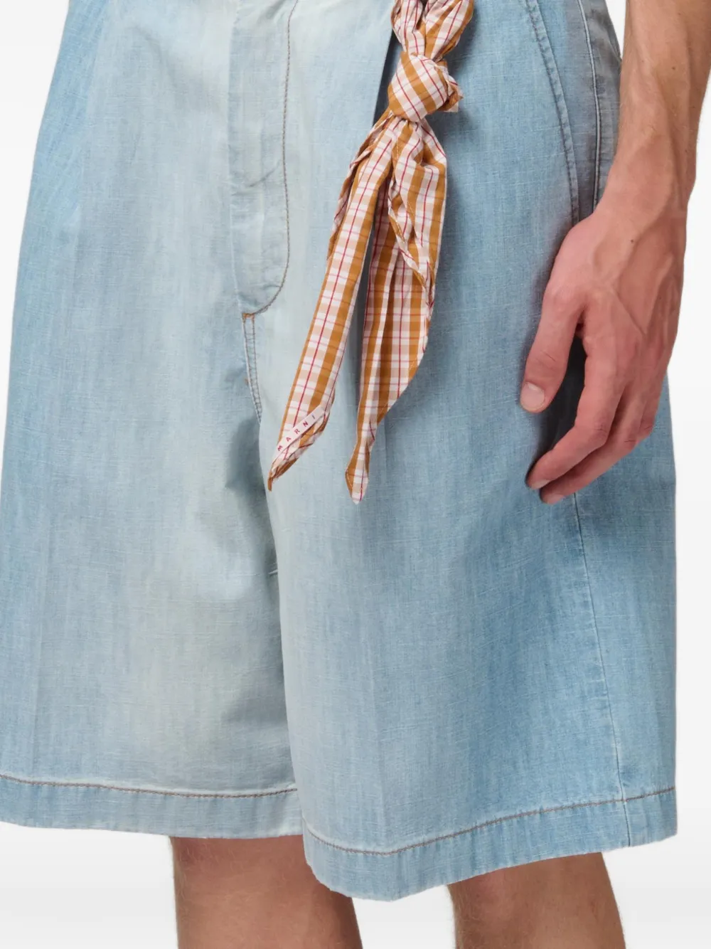 Marni Geplooide shorts Blauw