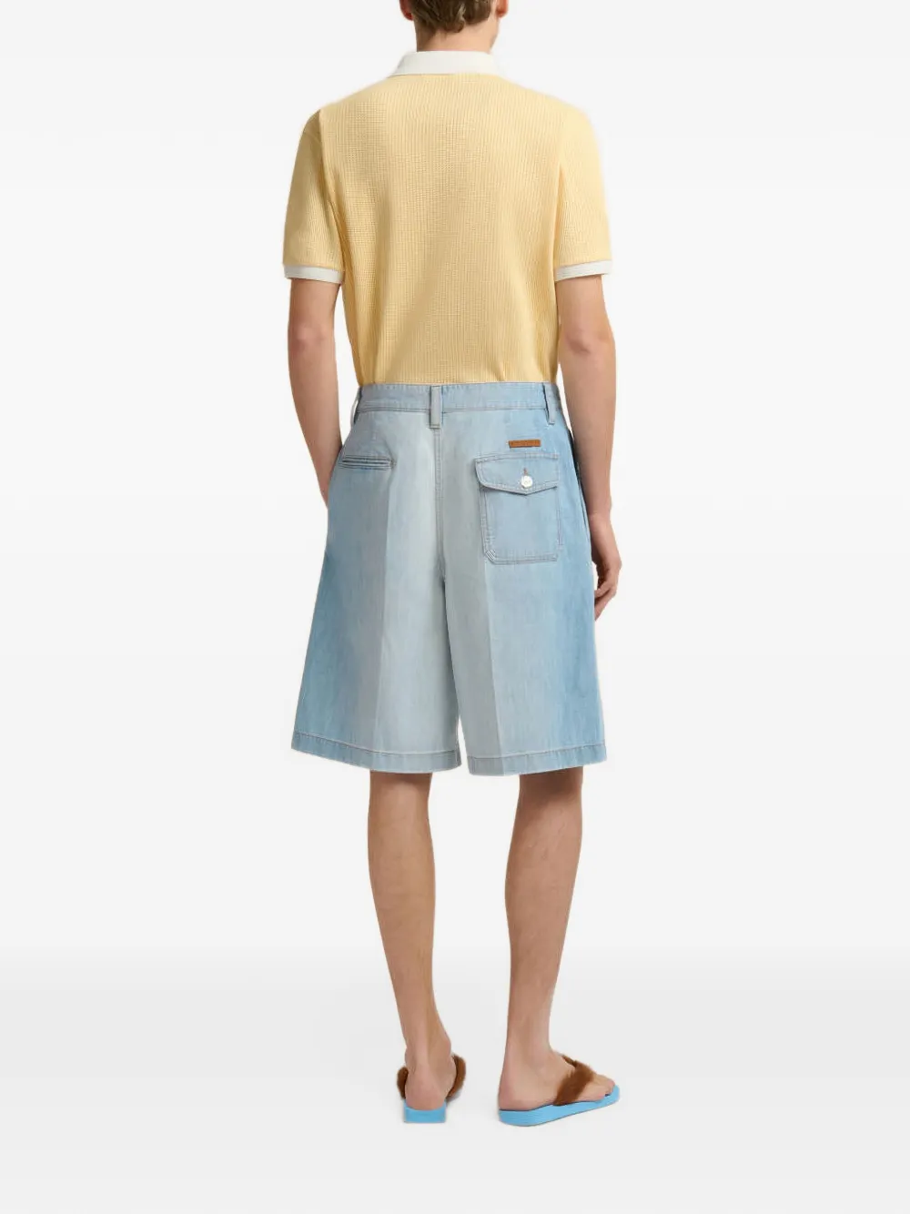 Marni Geplooide shorts Blauw