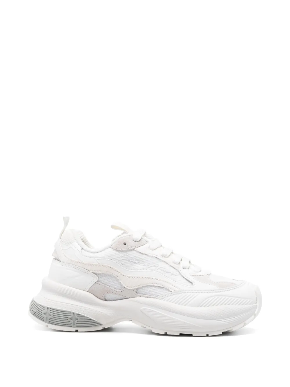 Emporio Armani Exclusive Pre leren sneakers Wit