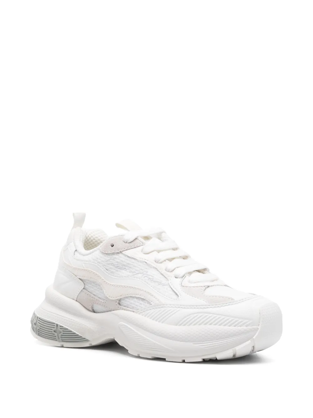 Emporio Armani Exclusive Pre leren sneakers Wit