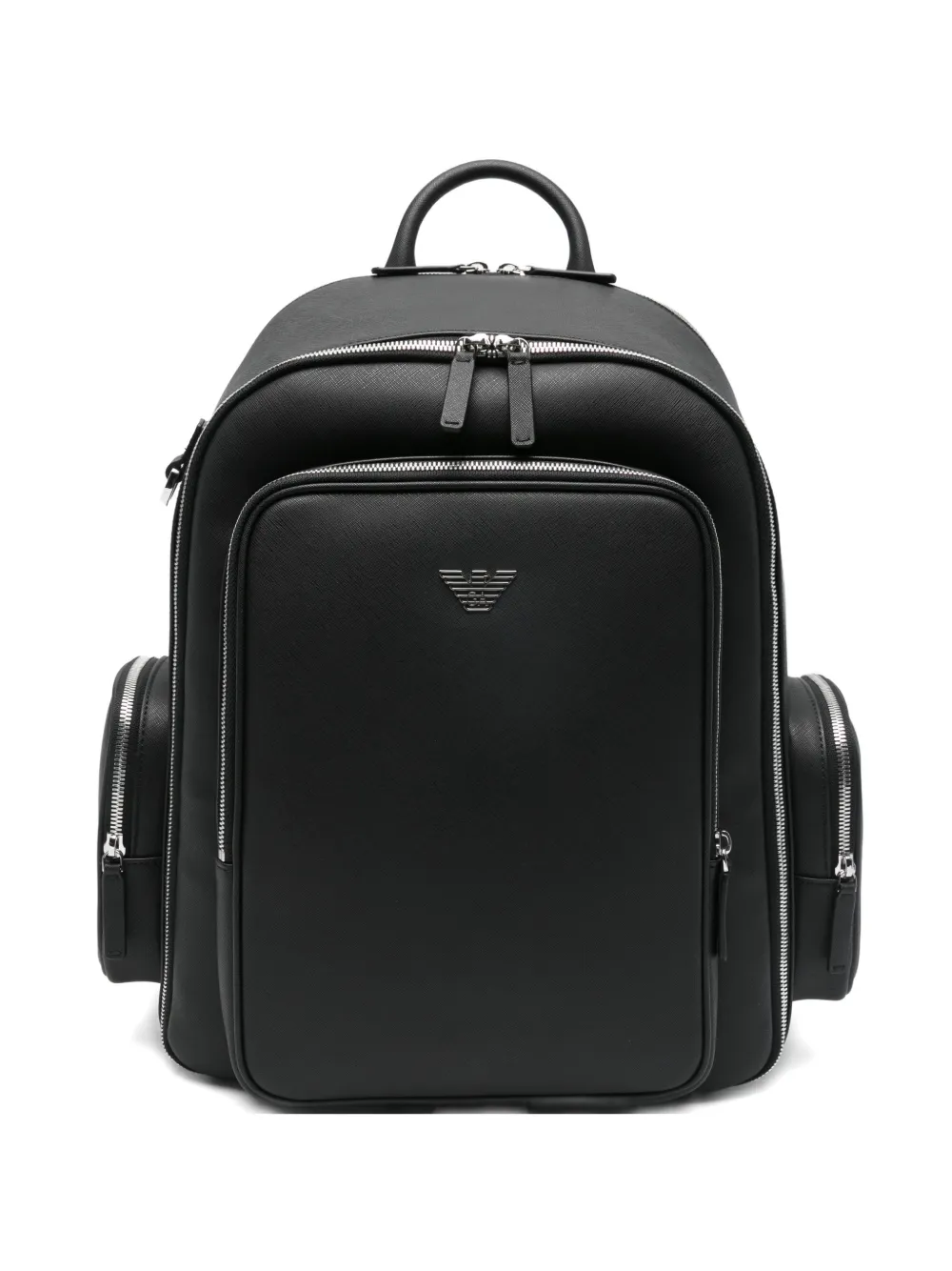 Emporio Armani zipped backpack - Nero