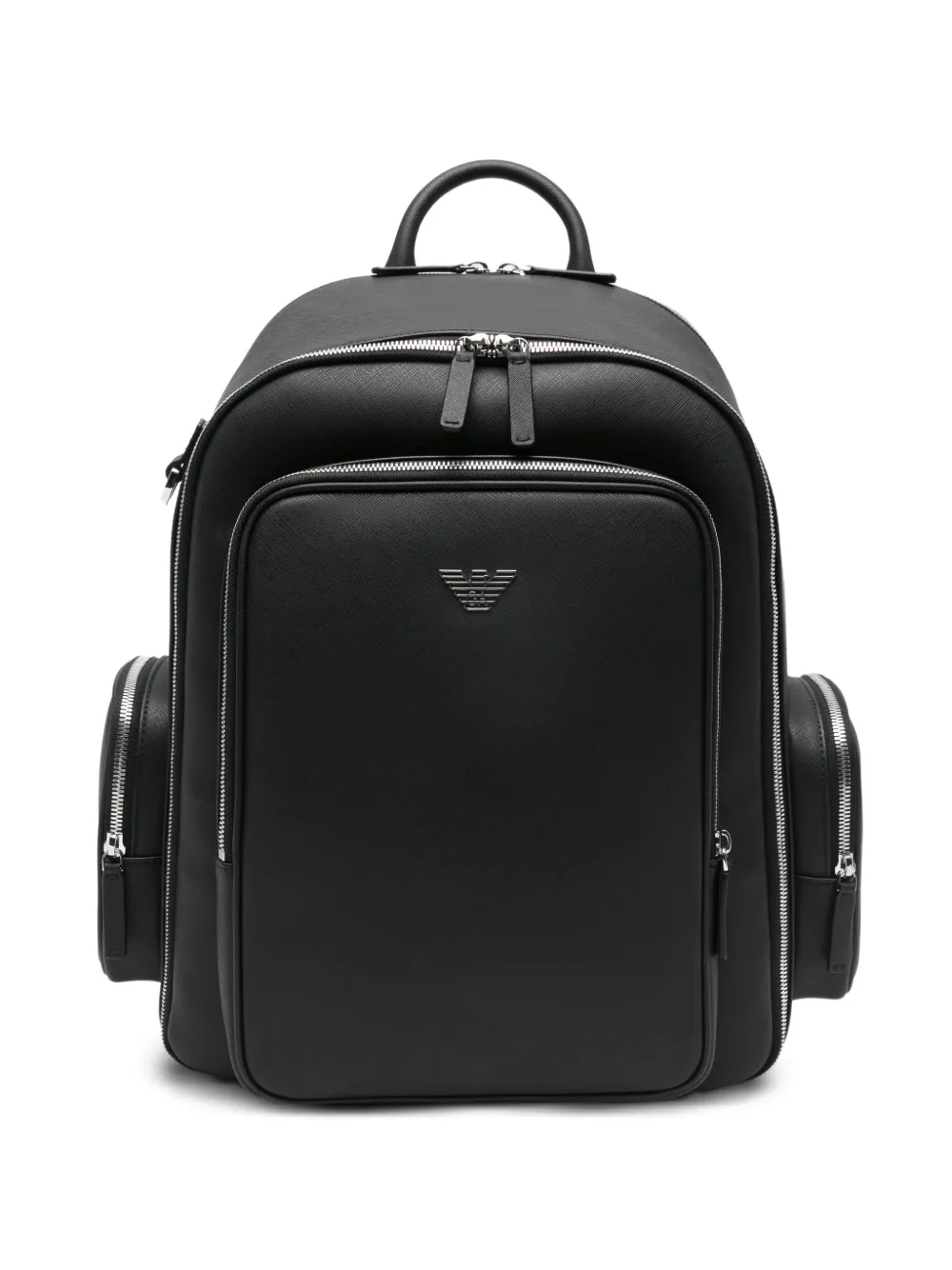Emporio Armani zipped backpack - Nero