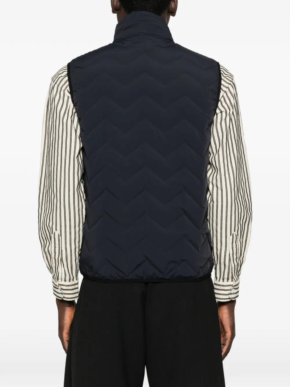 Emporio Armani Bodywarmer met rits Blauw