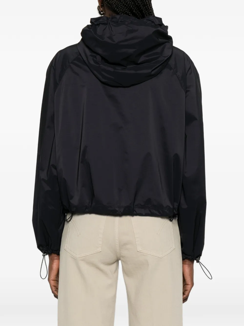 Emporio Armani Jack met capuchon en zak Zwart