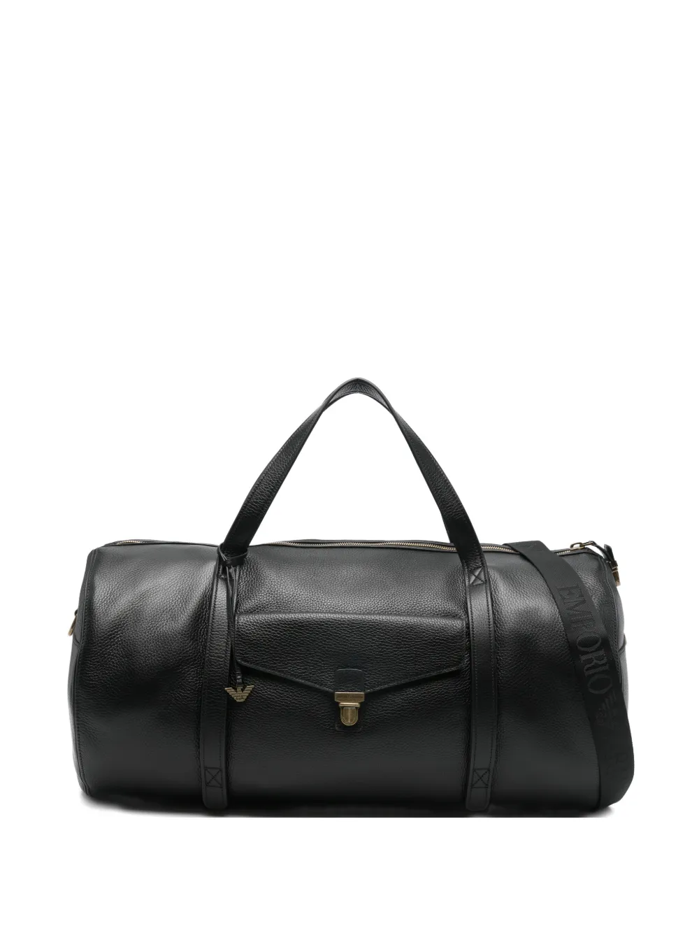 Emporio Armani logo-detail holdall - Nero