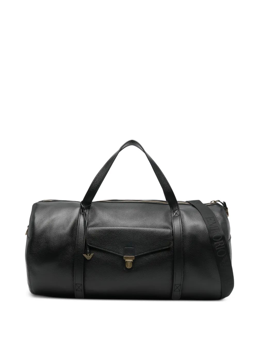 Emporio Armani logo-detail holdall - Nero