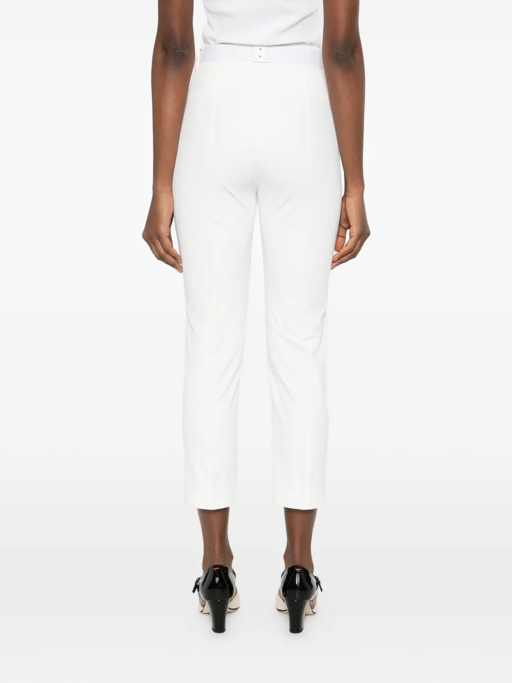 Elisabetta Franchi Cropped broek Wit