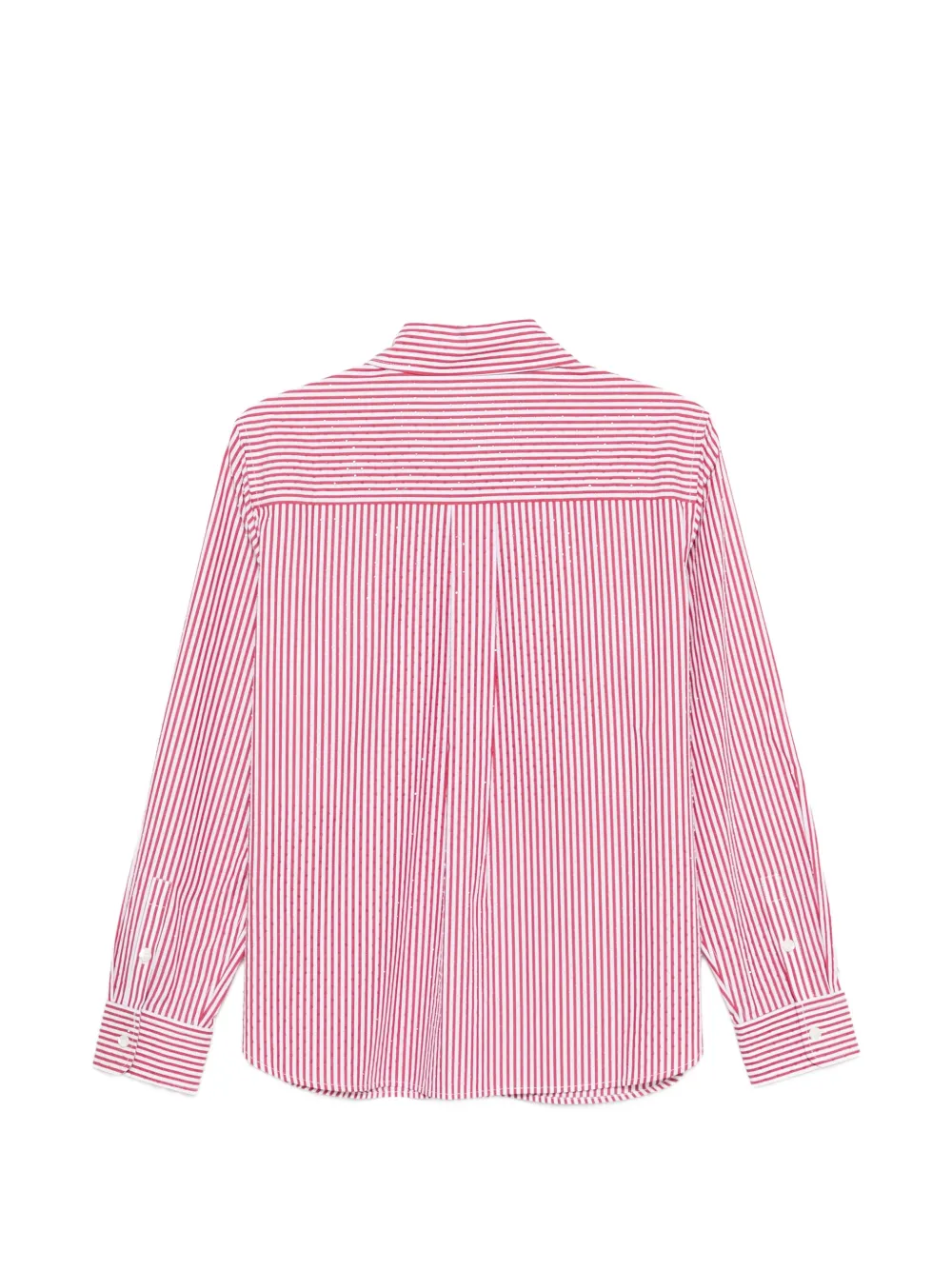  P.a.r.o.s.h. Striped Embellished Shirt - Red 